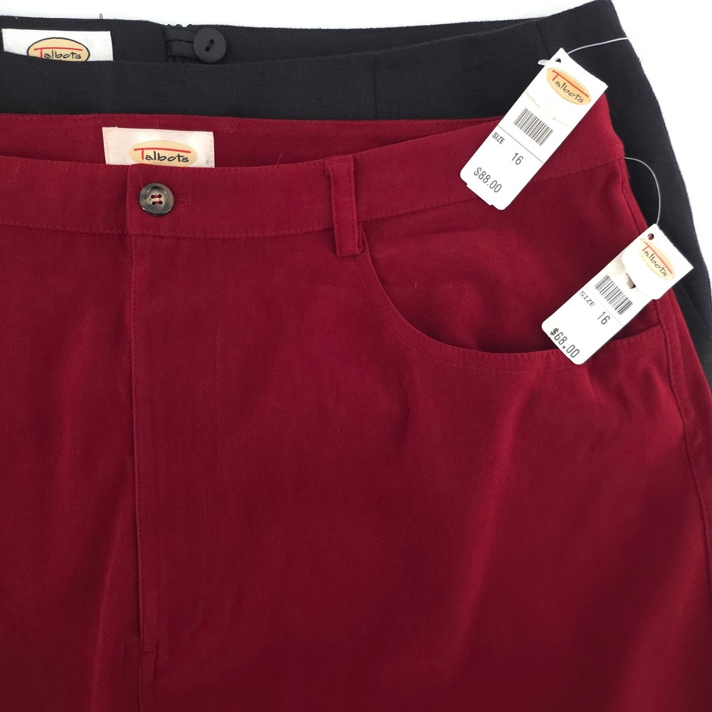 Talbots Womens Skirts Irish Linen and Stretch 16 Black A-Line - NWT - Bundle